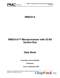 Datasheet RM5231A manufacturer PMC-Sierra